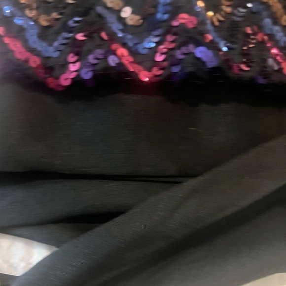 Lilli Diamond Vintage Rainbow Sequin Shirt and Skirt Set Size 8 - Picture 6 of 8